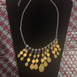 Necklace & Earring Set - Social Network Yellow Necklace